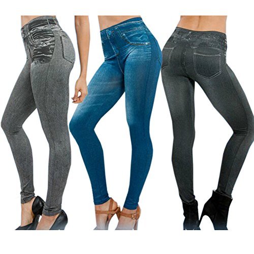 Colanti modelatori dama cu aspect de blugi Slim'n Lift