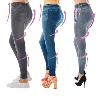 Colanti modelatori dama cu aspect de blugi Slim'n Lift