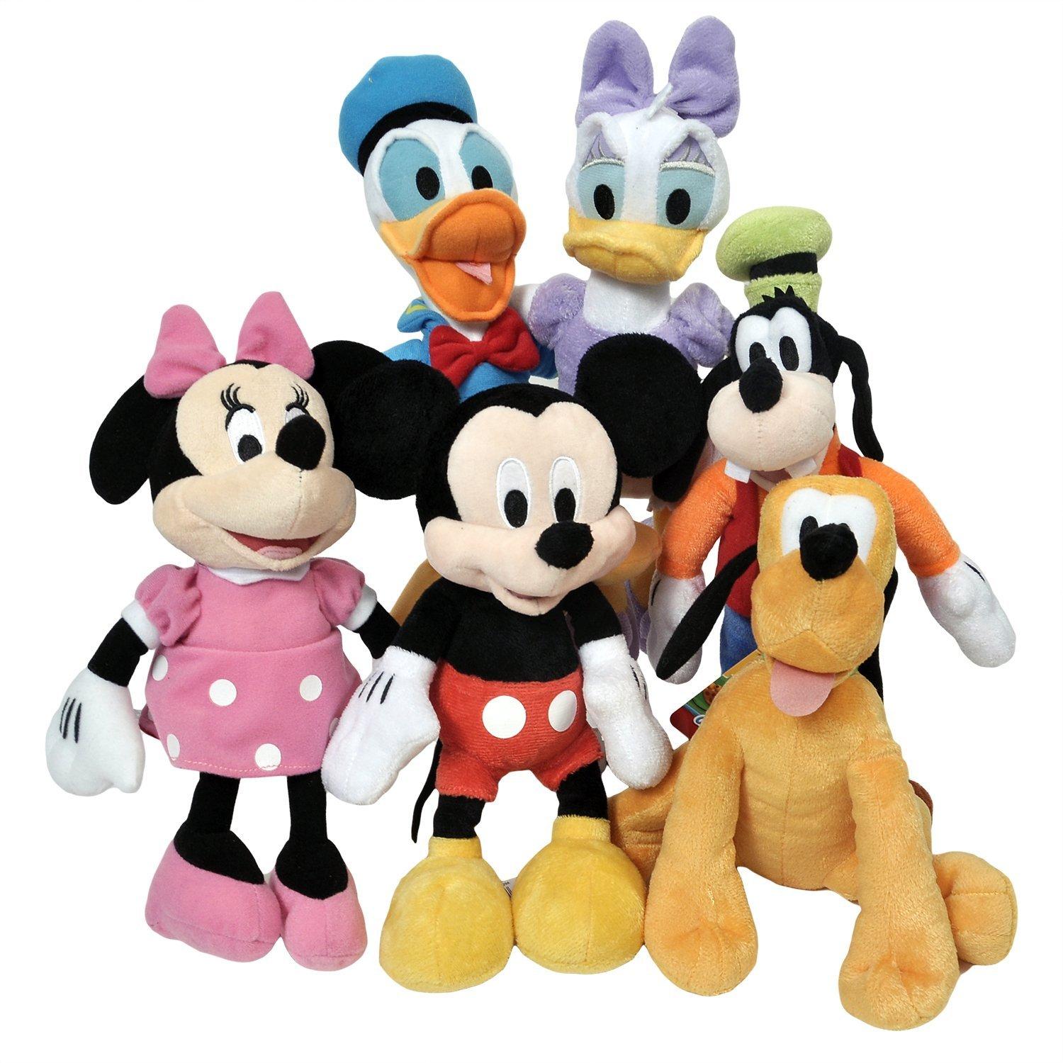 Set 6 jucarii de plus cu personaje Disney 30 cm