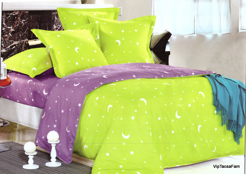 Made in Romania. Set lenjerie de pat din bumbac 4 piese