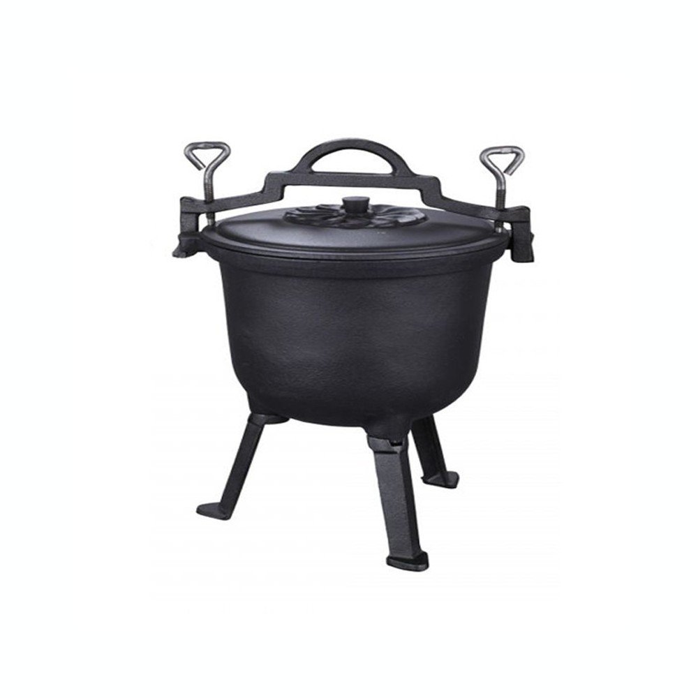 Ceaun fonta cu pirostrii Peterhof 10 litri, capac fonta 30 cm
