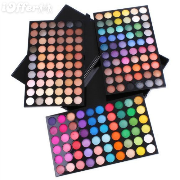 Trusa profesionala de machiaj cu 180 nuante mate si sidefate 