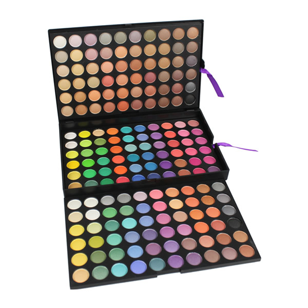 Trusa profesionala de machiaj cu 180 nuante mate si sidefate 