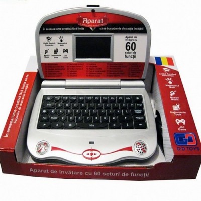 Laptop pentru copii bilingv cu 60 de functii - limba romana si engleza