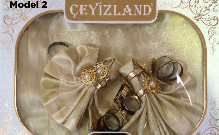 Set elegant fata de masa 12 persoane cu servetele si inele