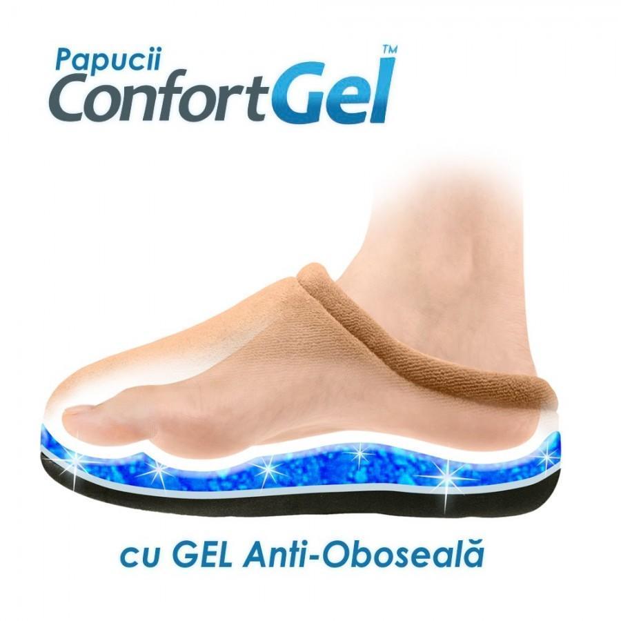 Papuci de casa cu Gel Slippers si talpa Relax Gel antioboseala