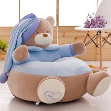Fotoliu din plus ursuletul Teddy - albastru