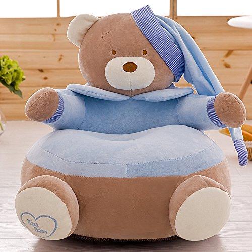 Fotoliu din plus ursuletul Teddy - albastru, roz, galben