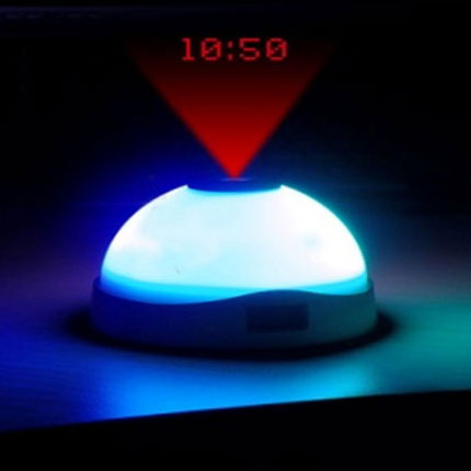 Ceas multicolor cu alarma si proiectie ora pe tavan