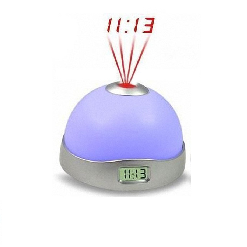Ceas multicolor cu alarma si proiectie ora pe tavan