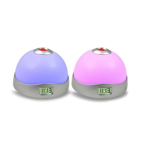Ceas multicolor cu alarma si proiectie ora pe tavan