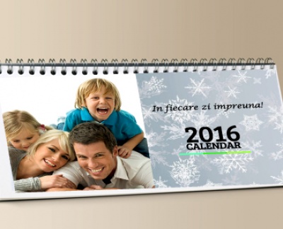 Calendar de birou 2017 personalizat poze + text