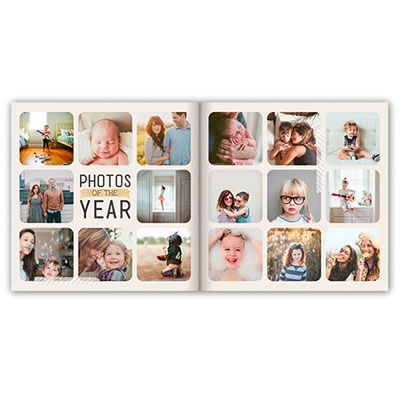 Album Foto Carte Laminata Lucios 21x15 cm 32 pagini cu 120 fotografii