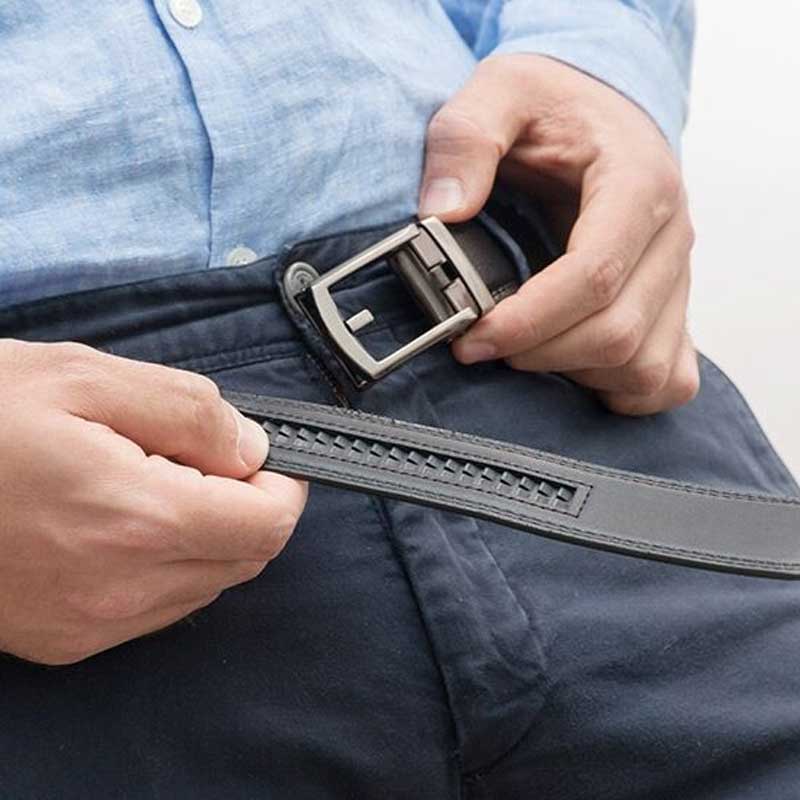 Curea austabila fara gauri, catarama din metal, 32 pozitii