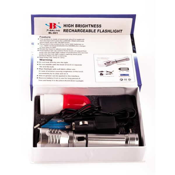 Lanterna profesionala cu acumulator, model BL-901, 5000 lumeni