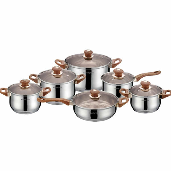 Set oale din inox 12 piese, 9 straturi, Elvetia