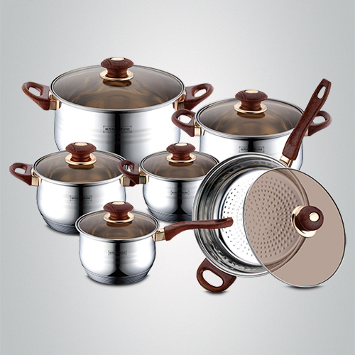 Set oale din inox 12 piese, 9 straturi, Elvetia