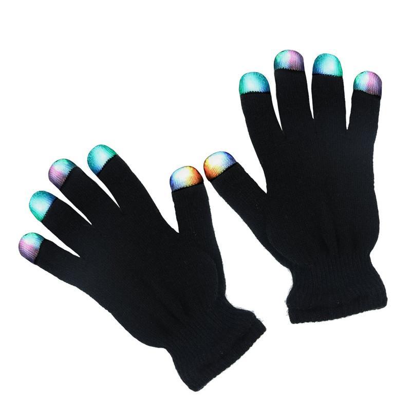 Manusi cu LED RGB si 6 jocuri de lumini