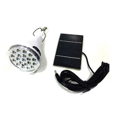 Bec economic cu 20 led SMD + mini panou solar de 6V