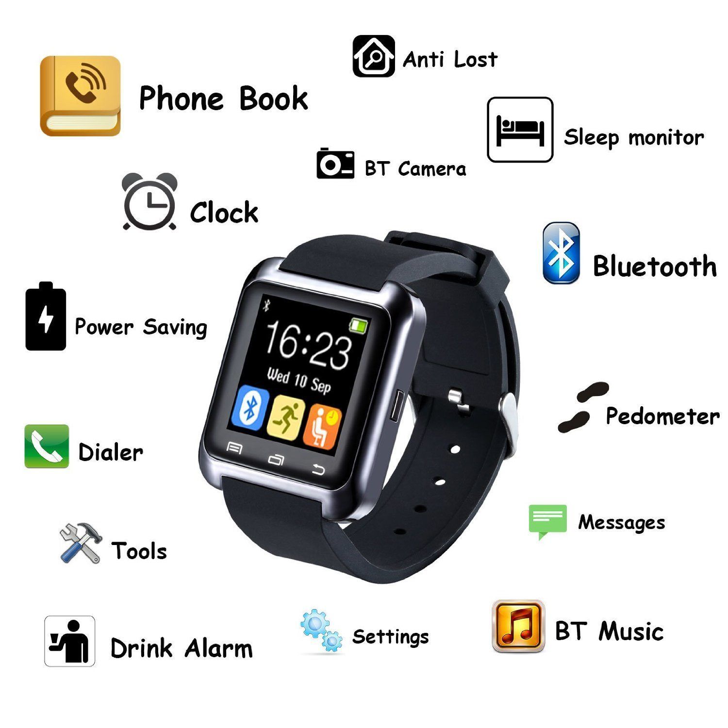 Ceas Bluetooth Smart Watch U80
