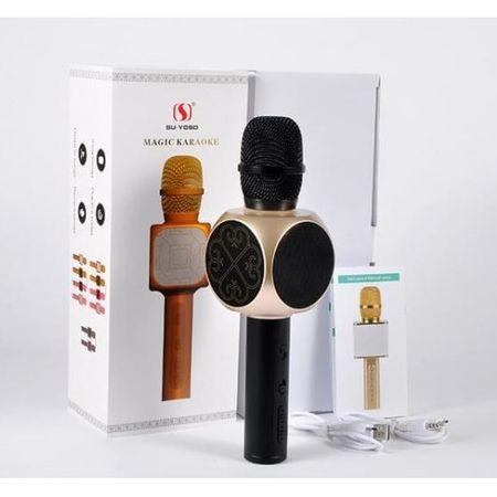 Microfon wireless sistem karaoke profesional cu boxe incorporate si Bluetooth Q9
