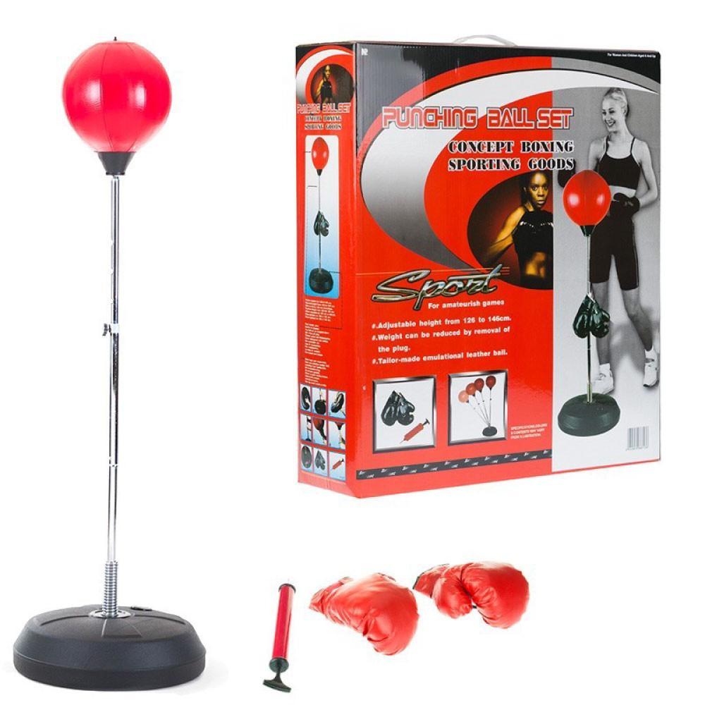 Set pentru box: Punching ball + Manusi + Pompa