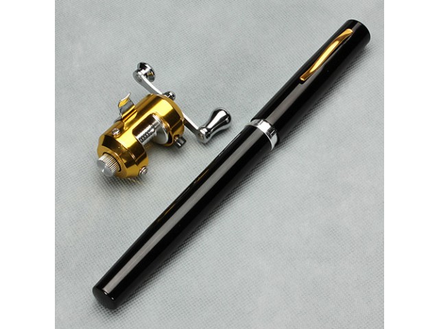 Undita telescopica de buzunar din aluminiu cu mulineta 21 / 98 cm