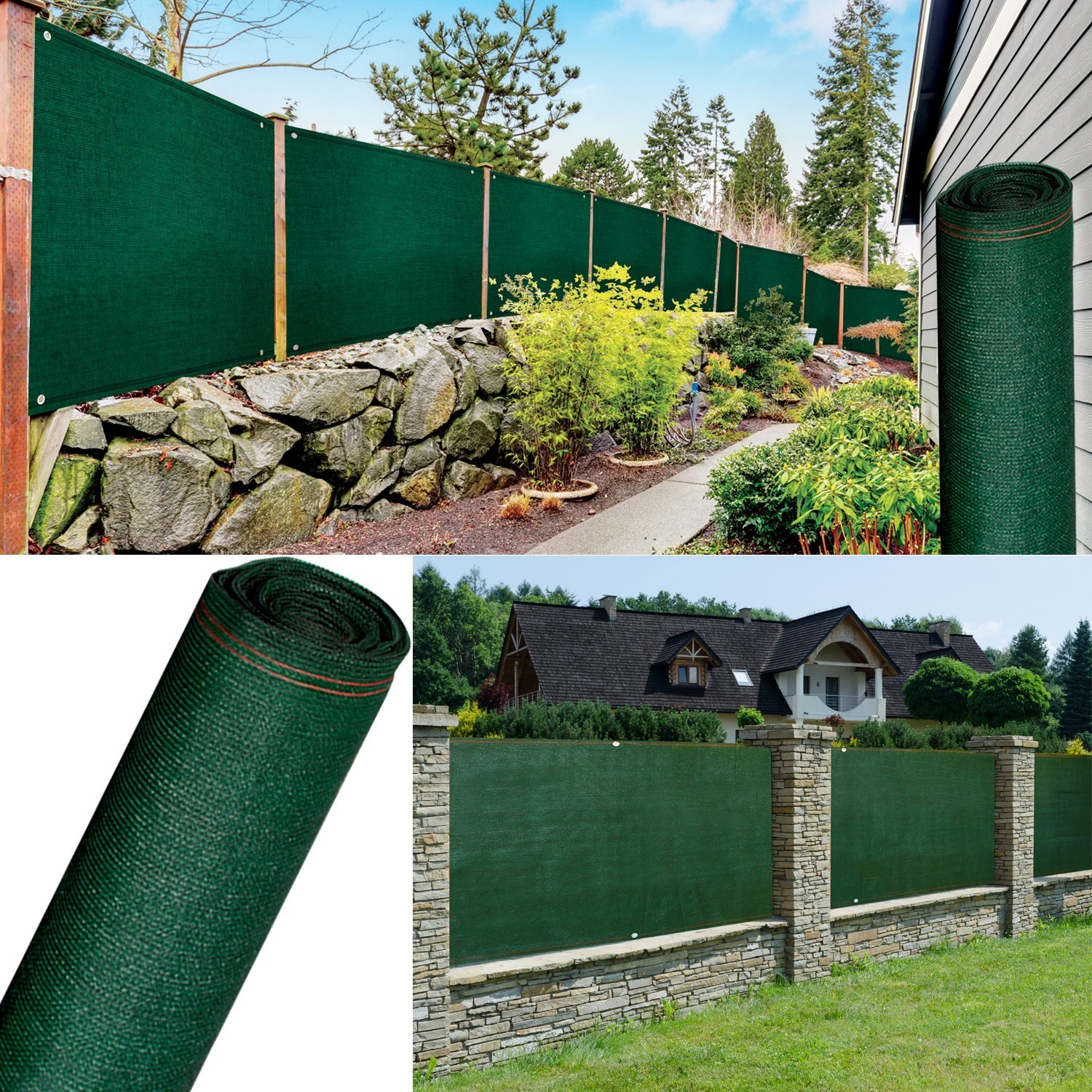 Plasa verde protectie pentru umbrire, opaca, garduri, terase, sere