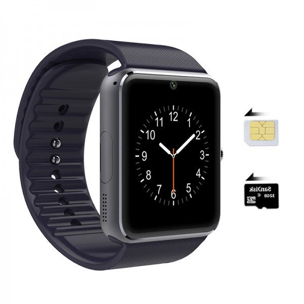 Ceas Smartwatch cu Telefon GT08. Camera 1.3 mpx. Apelare BT. iOS-Android