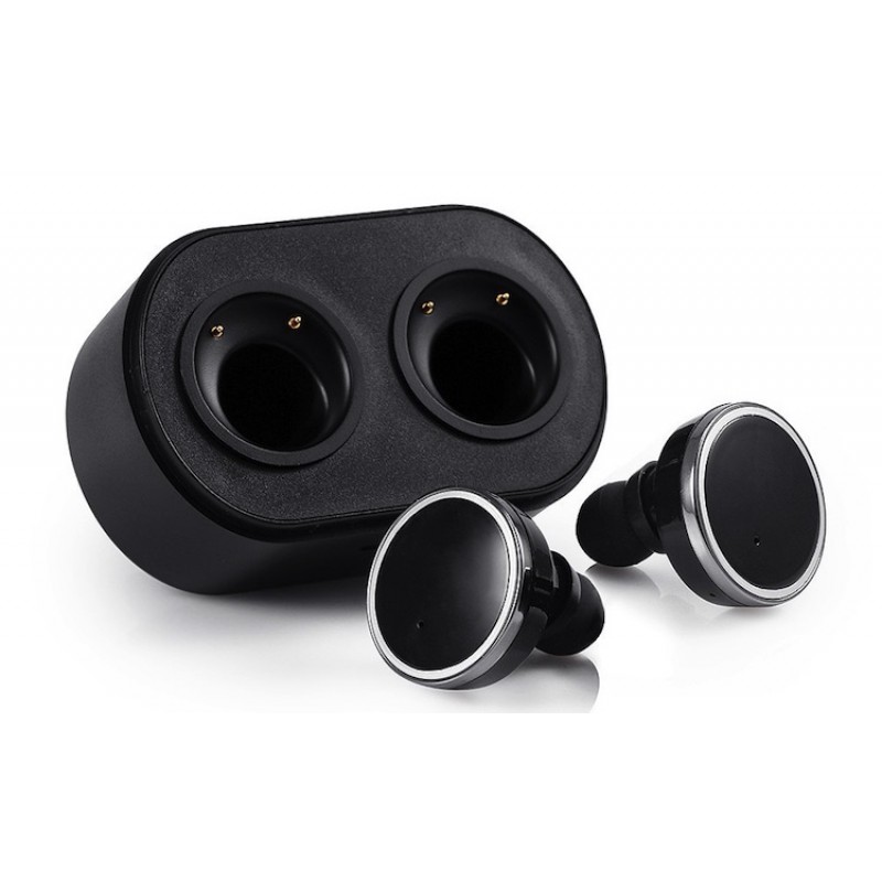 Casti in ear tip dop wireless 2 canale. Functioneaza simultan sau separat.