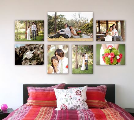 Set 2 tablouri inramate canvas personalizate 30 x 40 cm