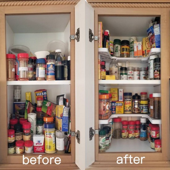 Organizator dulap pentru borcane si condimente