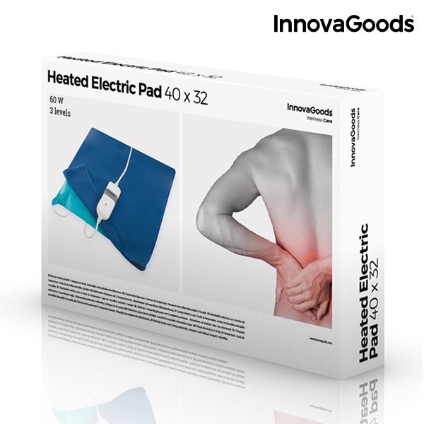 Pernuta electrica InnovaGoodsWellness Care, 40 x 20 cm, 60W, albastra