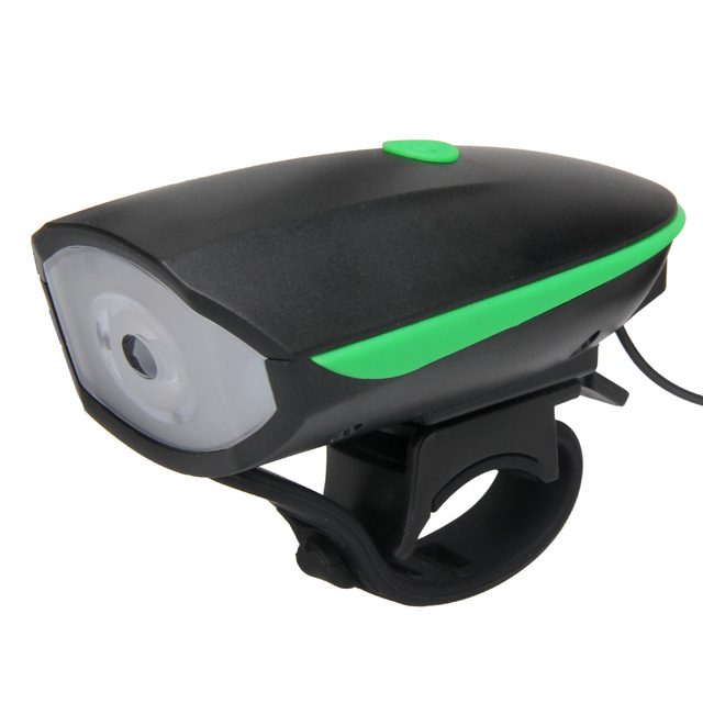 Lanterna LED 1W far bicicleta cu sonerie si incarcare USB, FY058