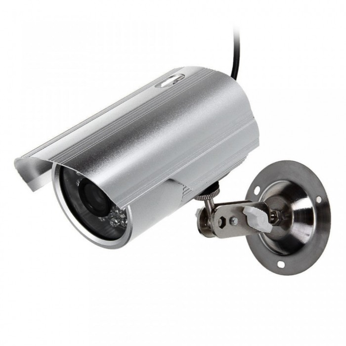 Camera de supraveghere video pentru exterior cu infrarosu si inregistrare microSD