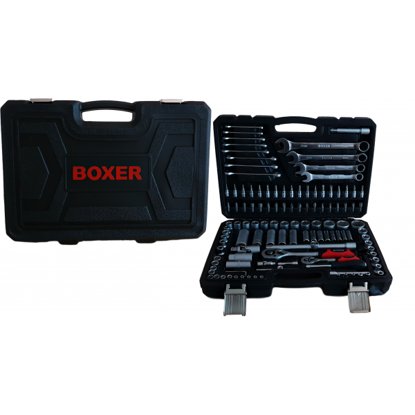Trusa scule, BOXER, chei tubulare, chei fixe, 121 de piese