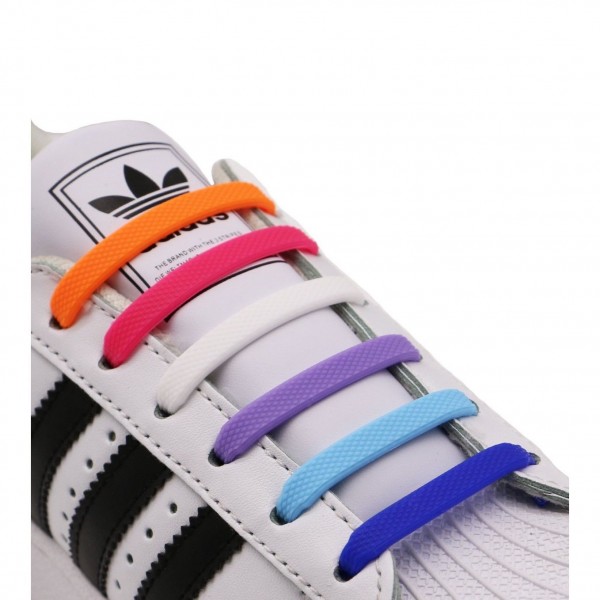 2 x Set 16 sireturi multicolore elastice din silicon
