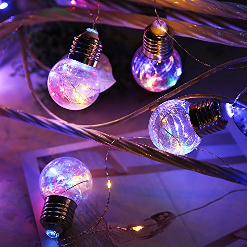 Ghirlanda cu 10 becuri LED, instalatie de interior/exterior, 4 metri