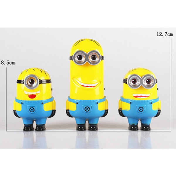 Set 3 figurine Minioni 3D cu lumini si sunete