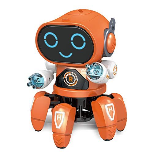 Jucarie Robot AKU interactiv, merge si danseaza, lumini LED, sunete, melodii