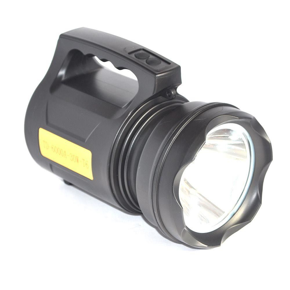 Lanterna puternica 30W LED, acumulator, faza lunga si scurta, 1800 lumeni