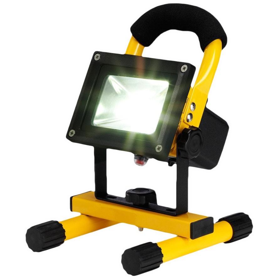 Proiector reflector 10W cu LED Hoff tip lanterna si acumulator LI-ION