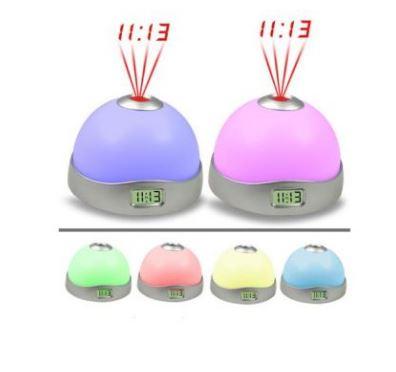 Ceas multicolor cu alarma si proiectie ora cu stele pe tavan