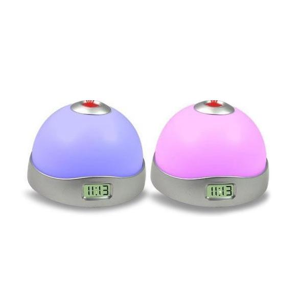 Ceas multicolor cu alarma si proiectie ora cu stele pe tavan