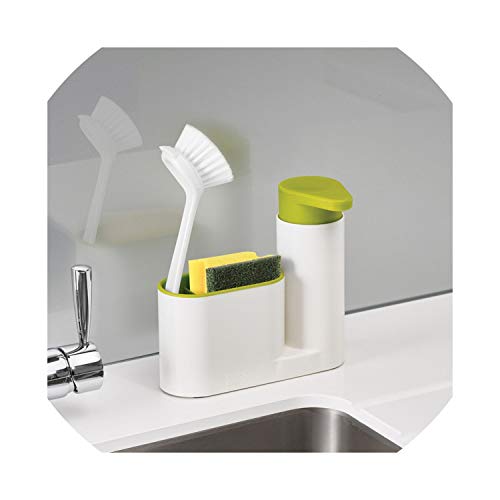 Organizator chiuveta 2 in 1, burete si detergent vase
