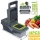 Razatoare Veggie Slicer 14 piese, lame inox + maner protectie