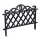 Set 3 x Gardulet pentru gradina, dreptunghiular, negru, 47x36 cm