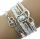 Set 3 bratari martisor cu accesorii si bratara piele