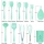 Set 11 ustensile din silicon, pentru gatit - Turcoaz