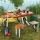Masa pliabila picnic tip geamantan - Model lemn
